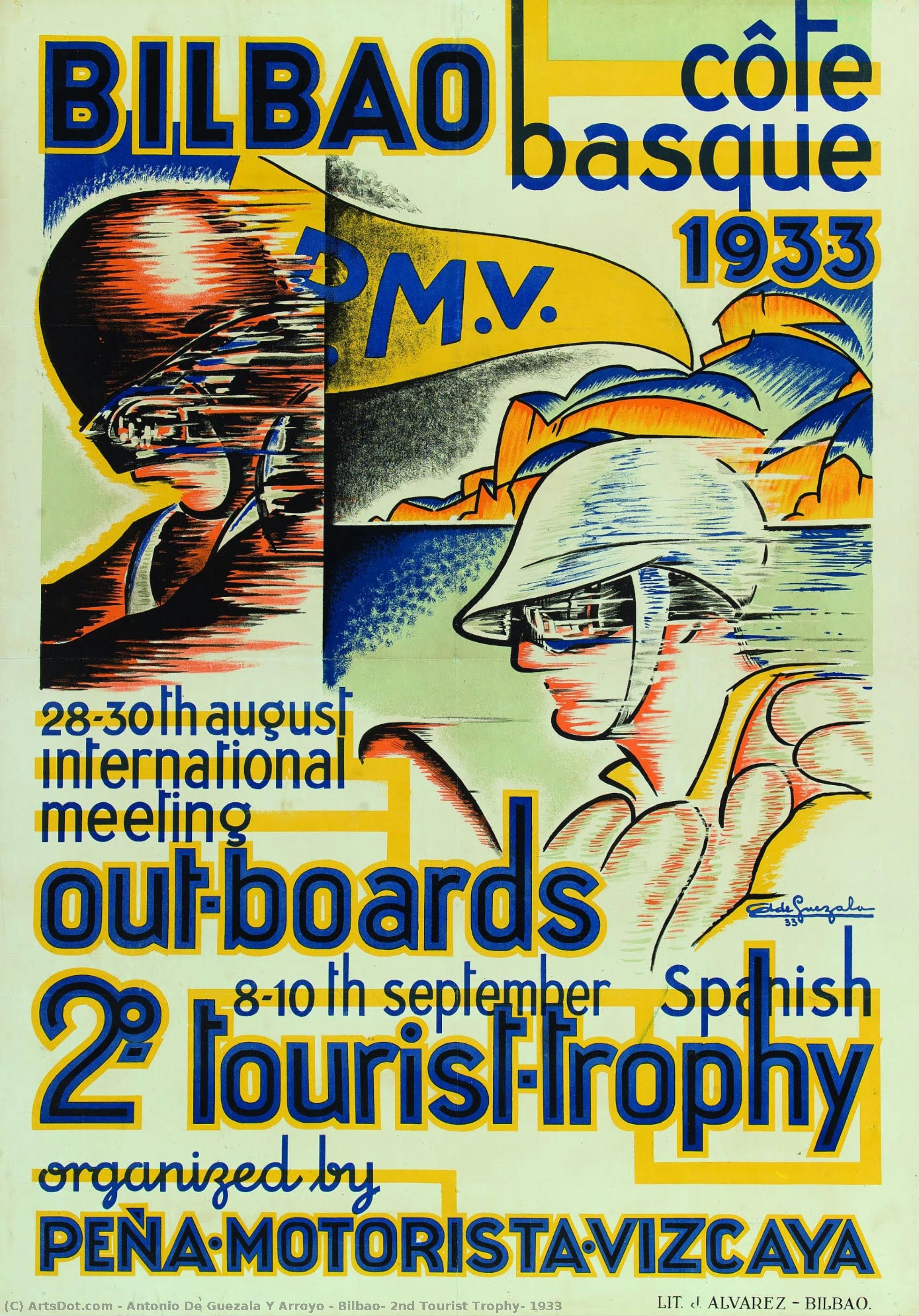 Bilbao, 2nd Tourist Trophy, 1933 — Antonio De Guezala Y Arroyo