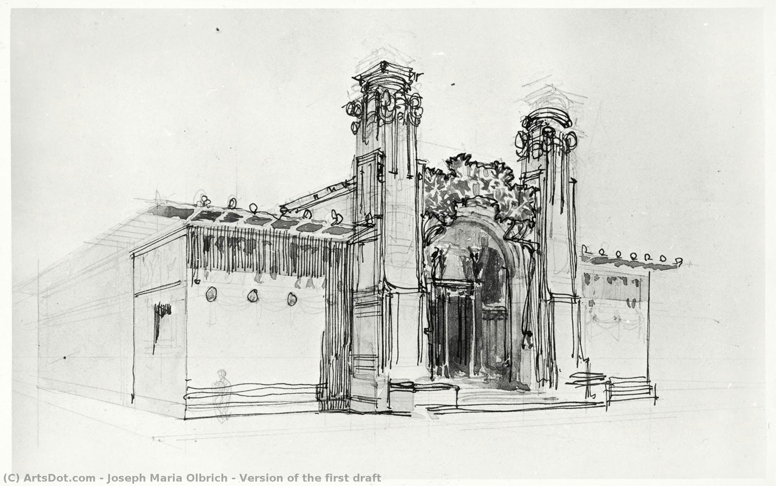 Version Of The First Draft — Joseph Maria Olbrich