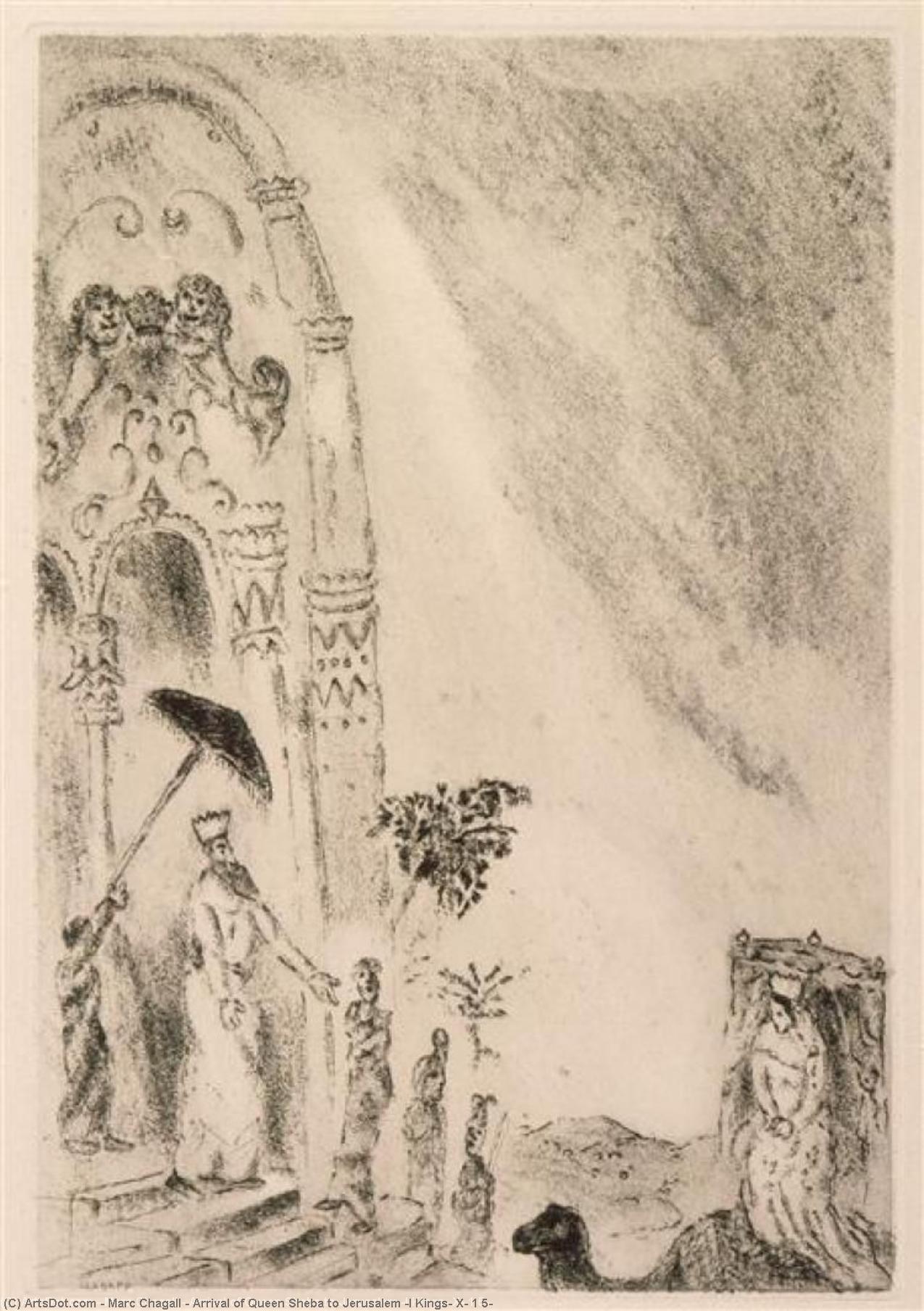 Arrival Of Queen Sheba To Jerusalem (i Kings, X, 1 5) — Marc Chagall