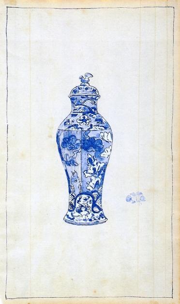 Blue And White Covered Urn — James Abbott Mcneill Whistler