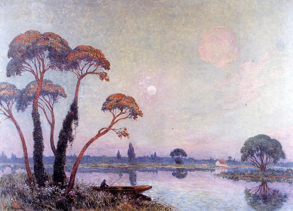 Fishermen By The Banks Of The Loire — Ferdinand Du Puigaudeau