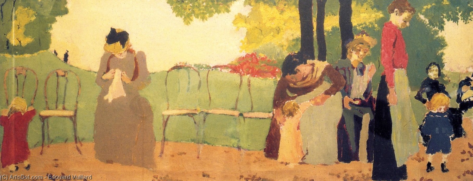 Nursemaids And Children In A Public Park — Jean-édouard Vuillard