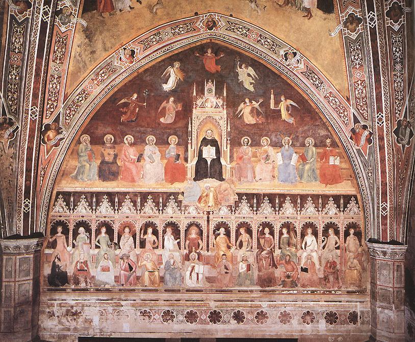 Triumph Of St Thomas And Allegory Of The Sciences — Andrea Di Bonaiuto (andrea Da Firenze)