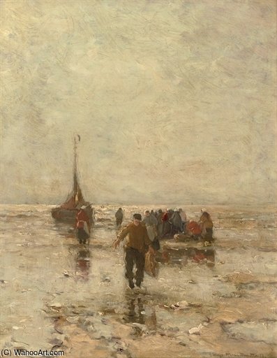 After The Day's Catch By Low Tide — Gerhard Arij Ludwig Morgenstje Munthe