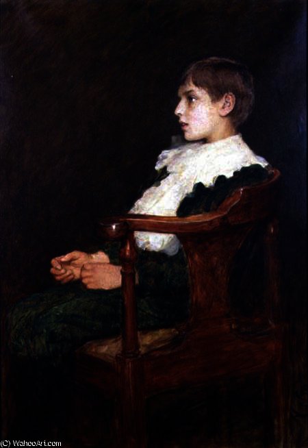 Portrait Of The Artist's Son Lorenz — Sir Hubert Von Herkomer