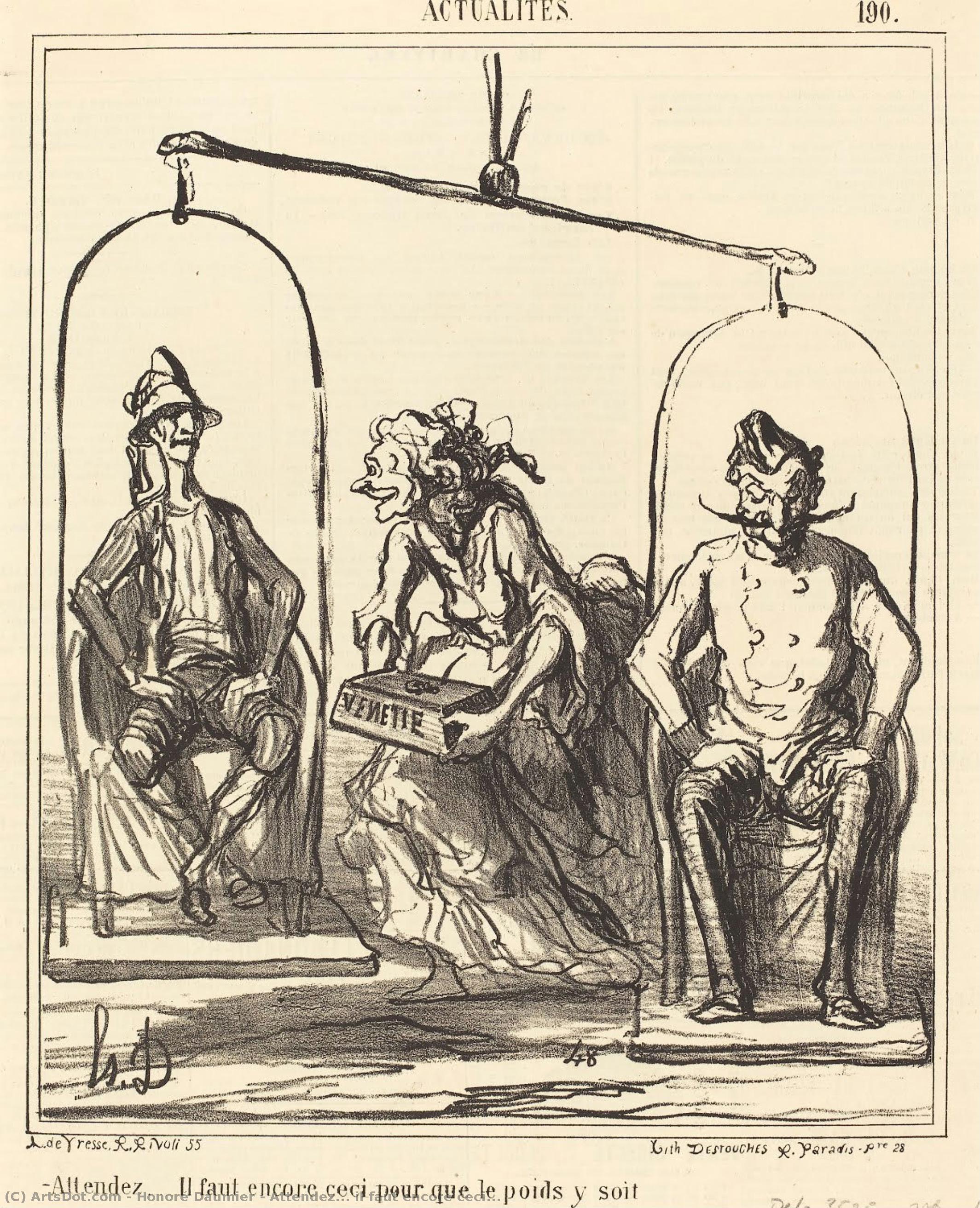 Attendez... Il Faut Encore Ceci — Honoré Daumier