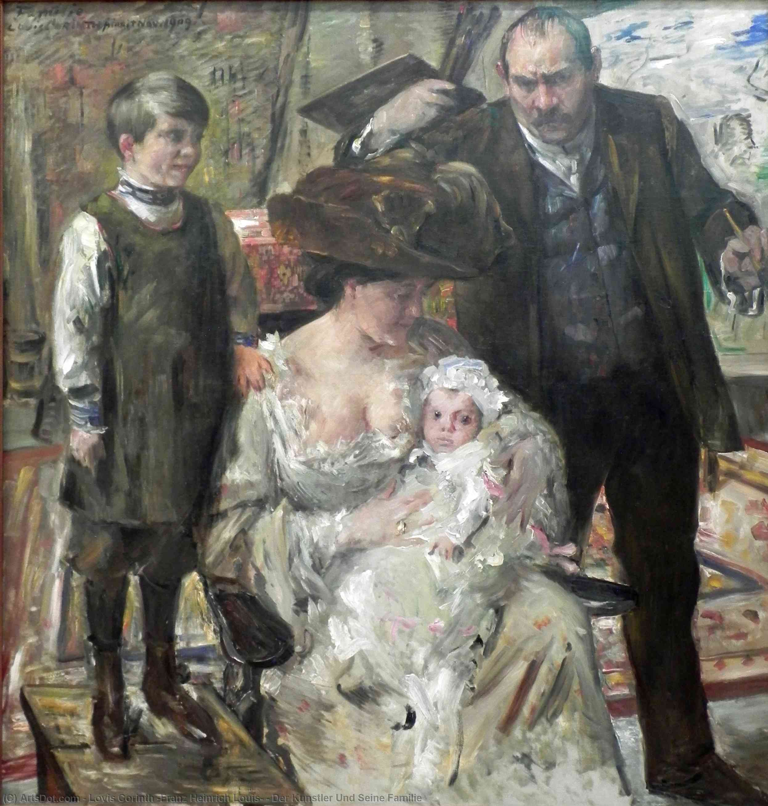 Der Kunstler Und Seine Familie — Lovis Corinth
