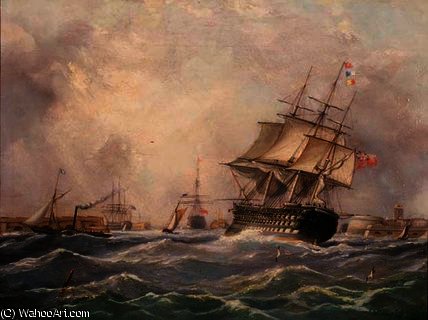 British Warship Off Portsmouth, — トーマス・バタースワース