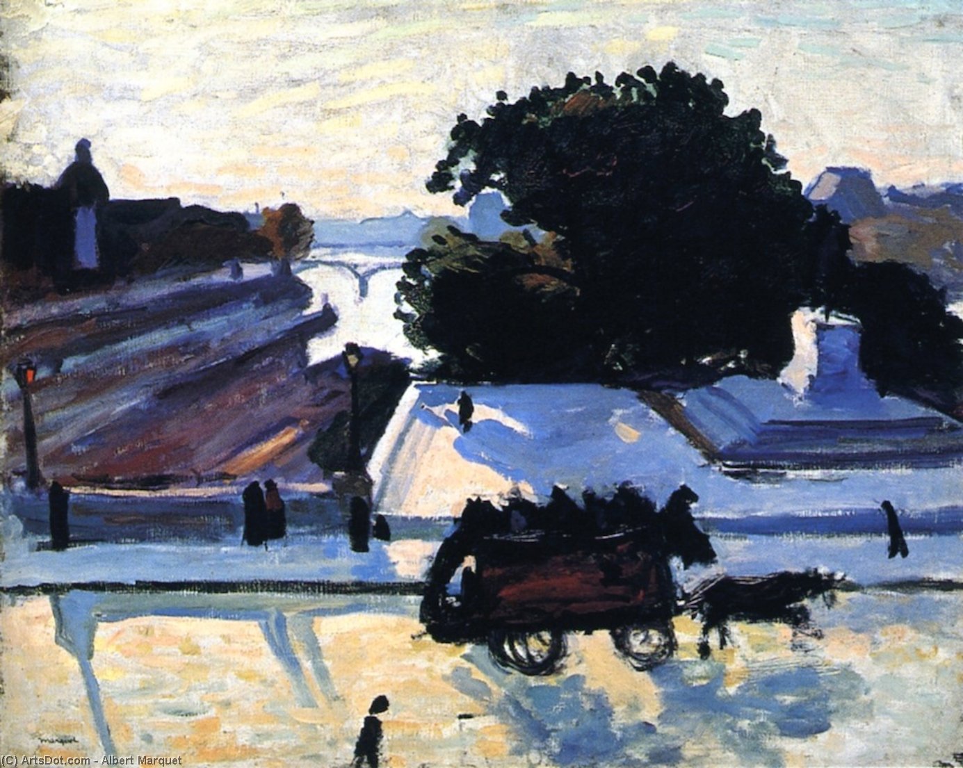 The Louvre Embankment And The Pont-neuf In Paris — Albert Marquet