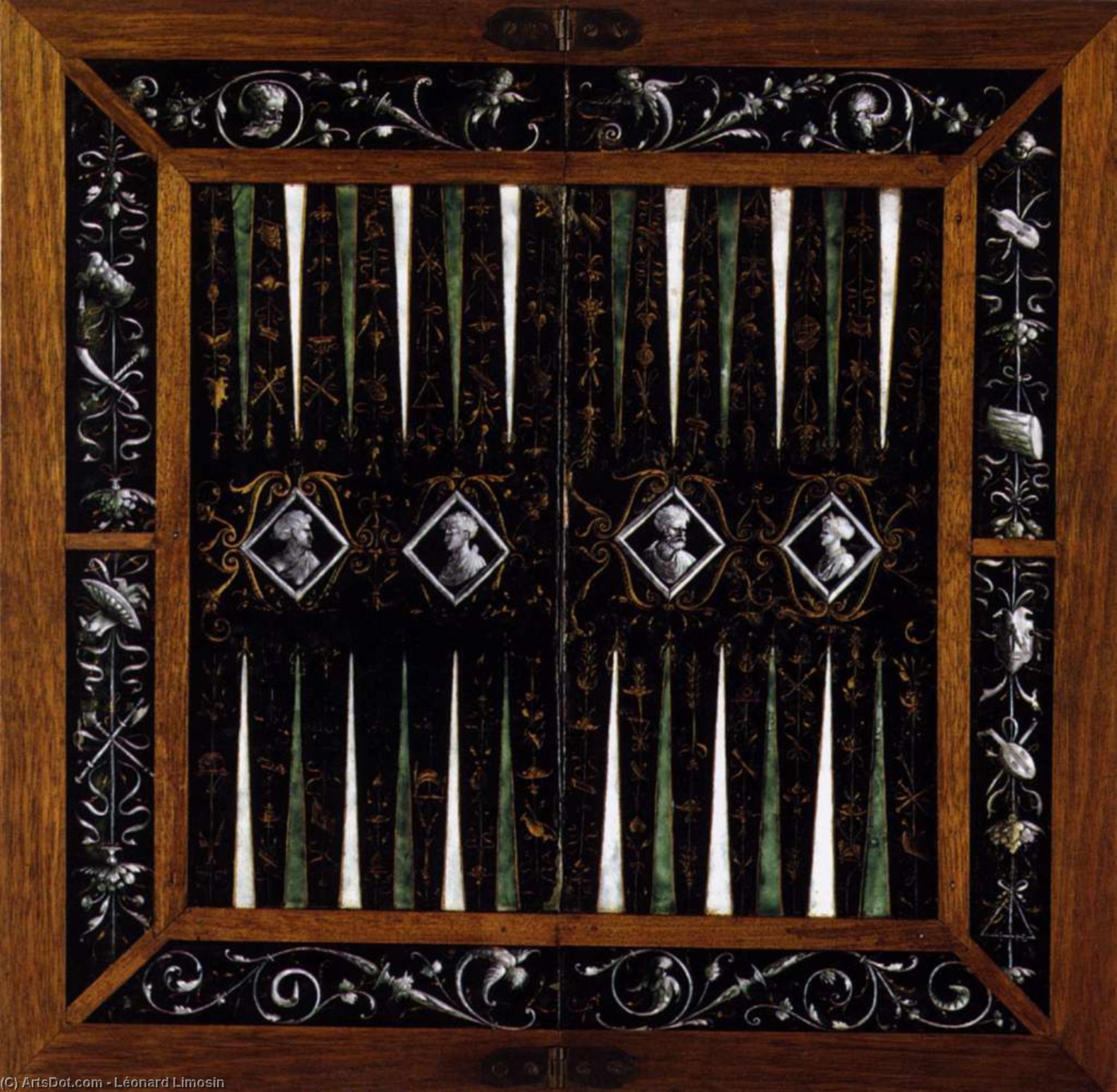 Tric-trac Board — Léonard Limosin