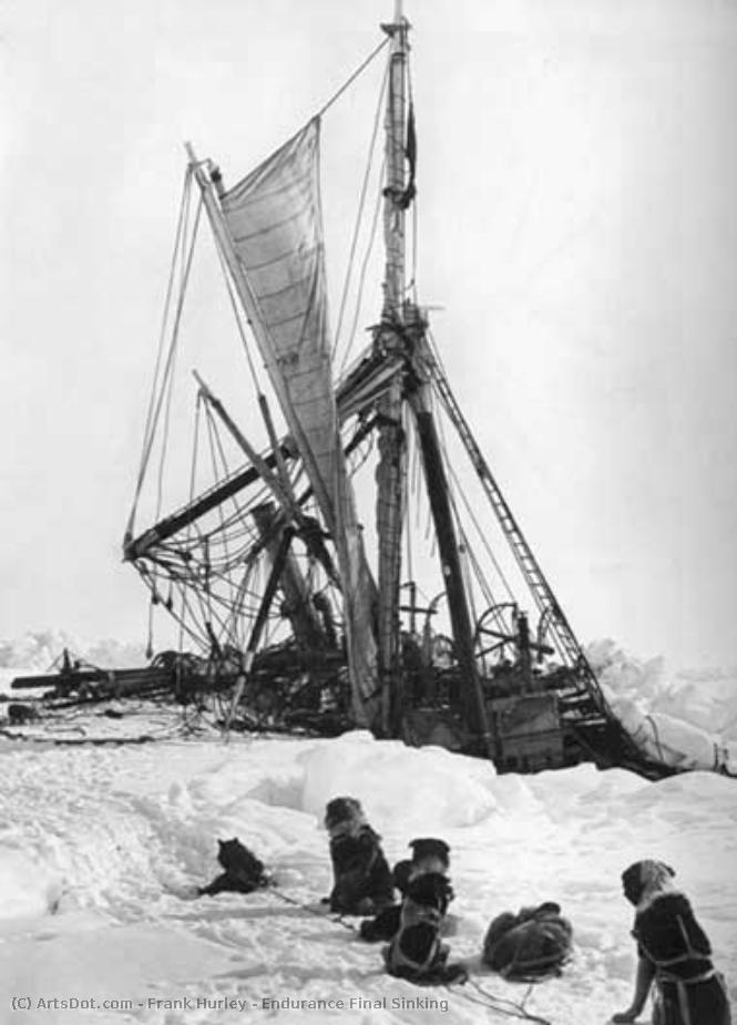 Endurance Final Sinking — Frank Hurley