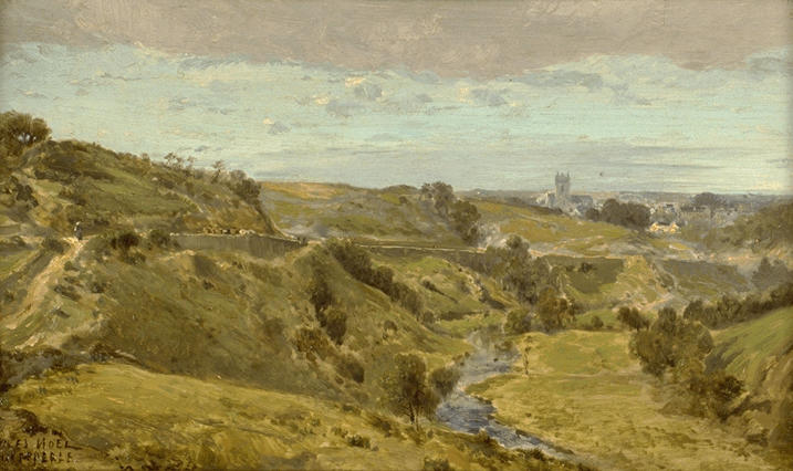 Vue De Quimperle — Jules Achille Noel