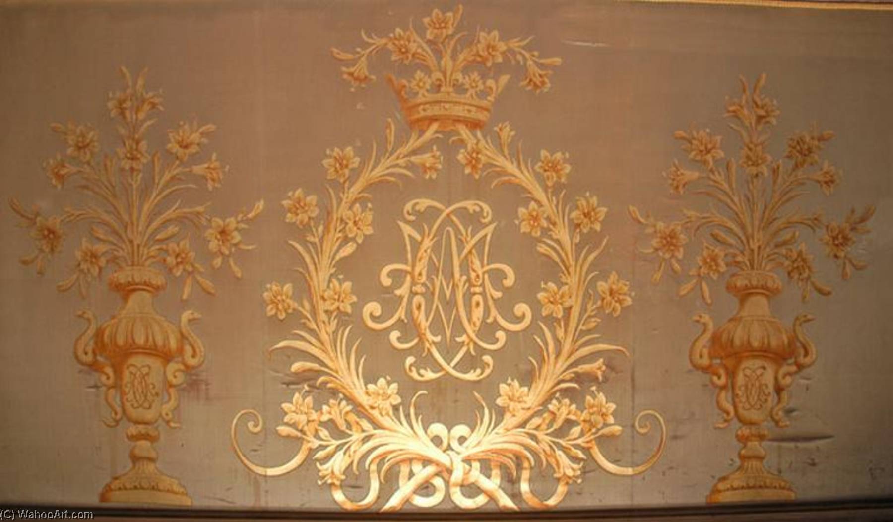 Décor Mural De La Tribune Des Musiciens De La Galerie Des Cerfs, Ma — Guifard Dominique Henri