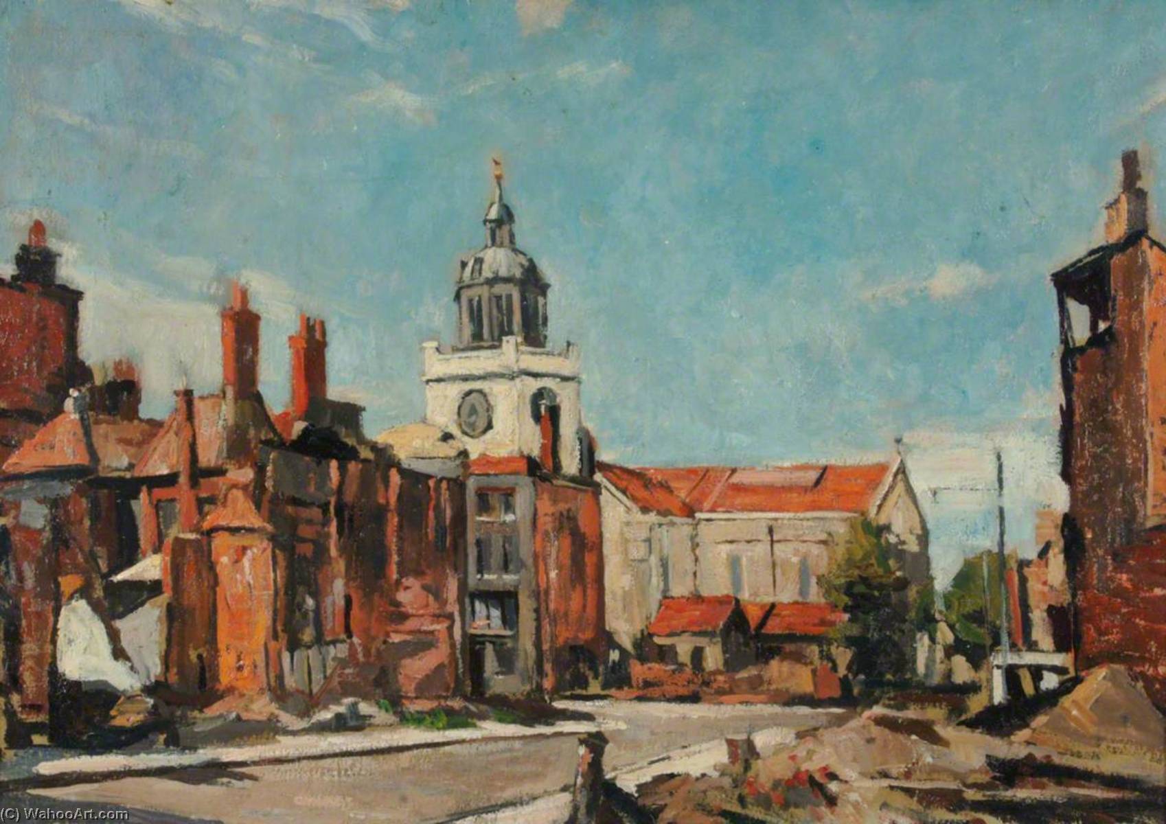 Cathedral From St Thomas' Street, Old Portsmouth — Edward Robert King