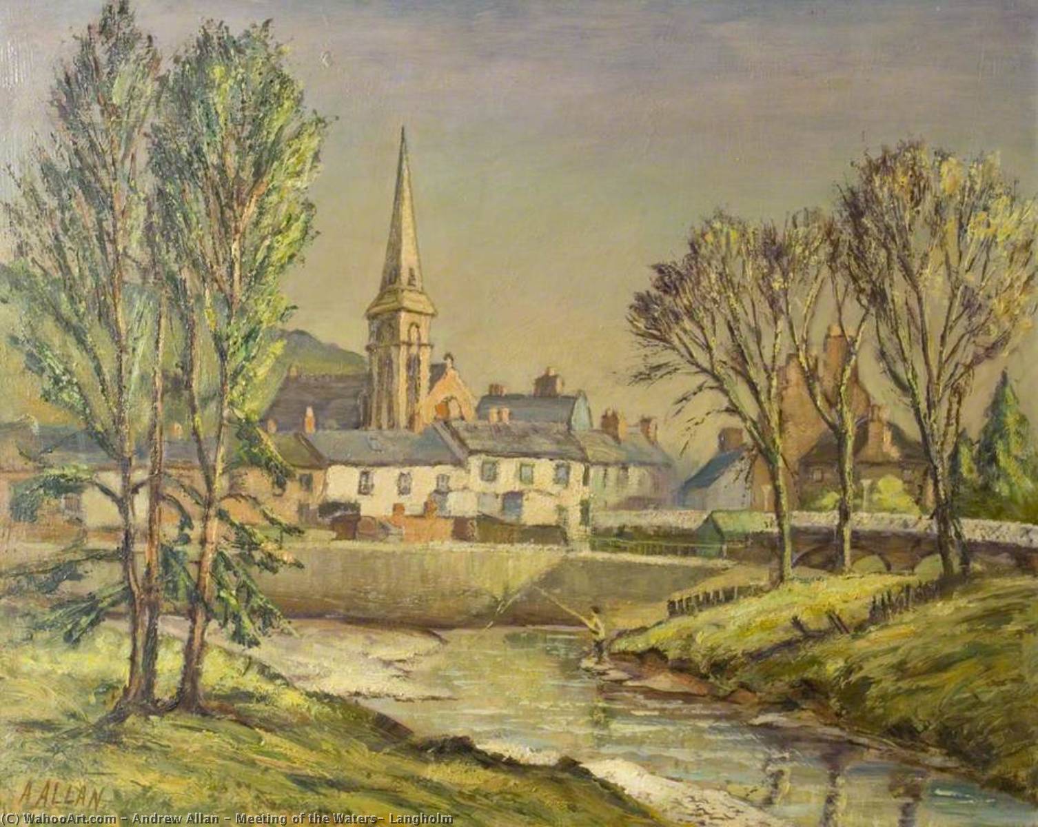 Meeting Of The Waters, Langholm — Andrew Allan