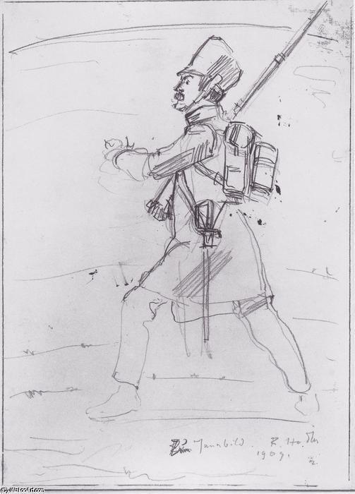 Fusilier Marching To The Left — Ferdinand Hodler