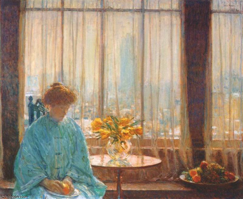 The Breakfast Room, Winter Morning — Frederick Childe Hassam