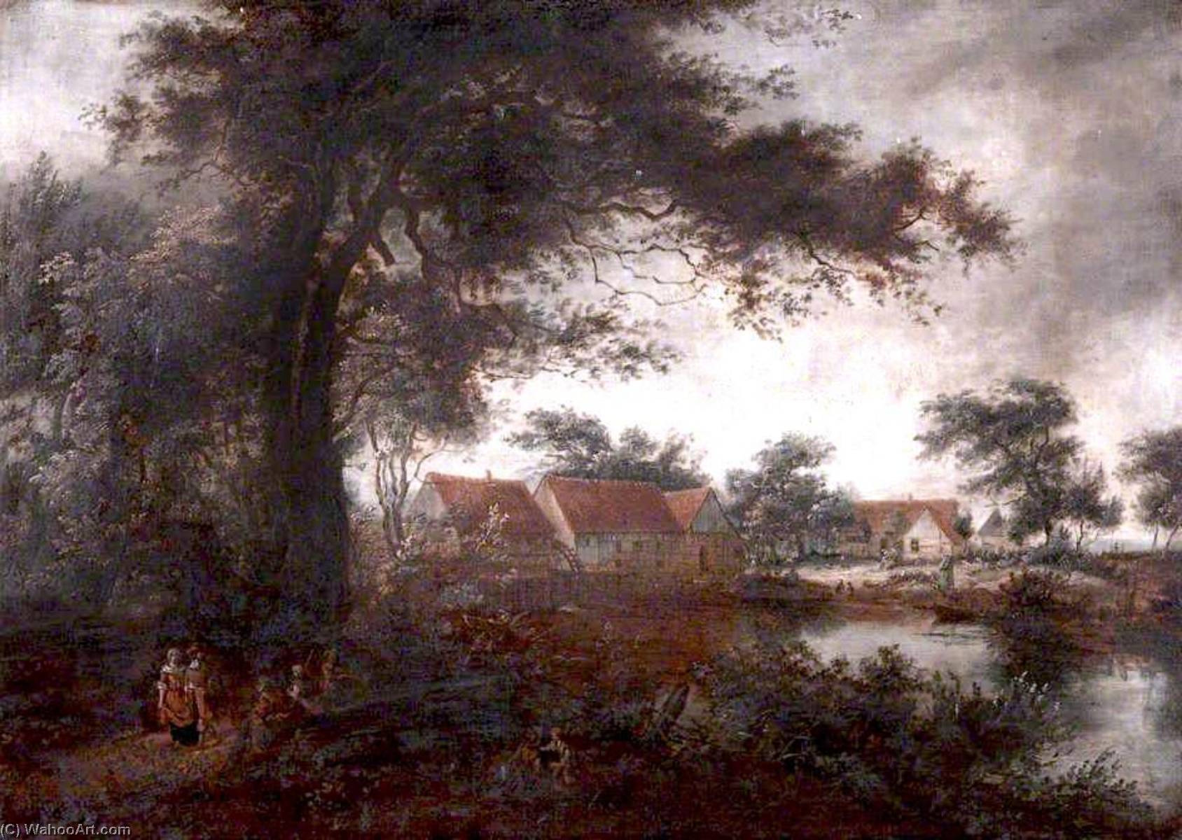 Landscape With A Watermill — Бенджамин Баркер Ii