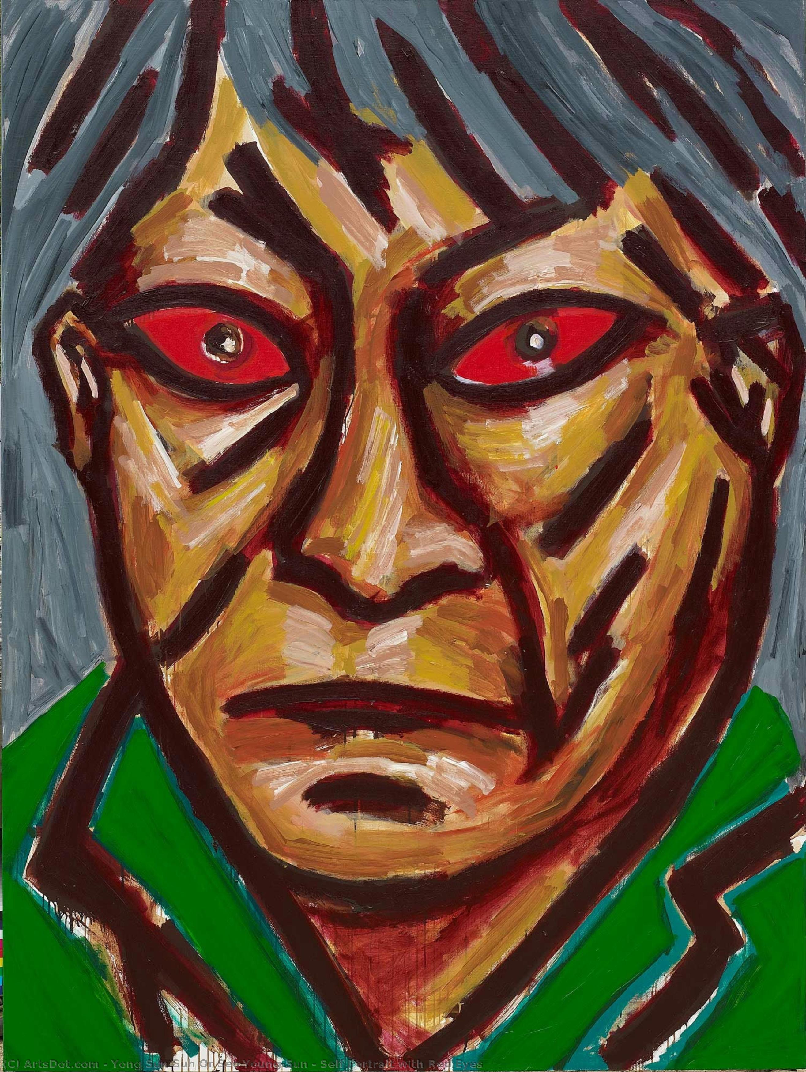 Self Portrait With Red Eyes — Jong Sun Su