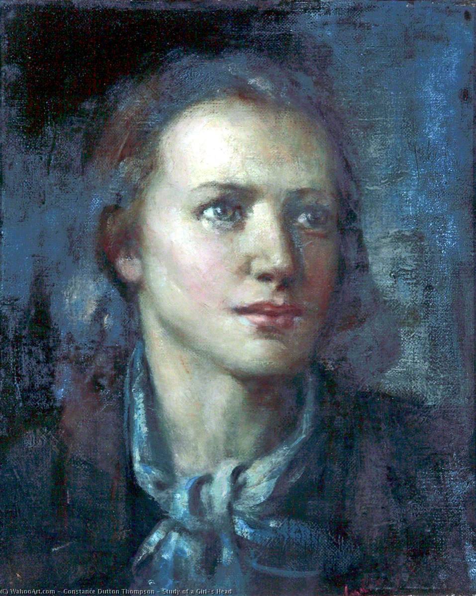 Study Of A Girl's Head — Constance Dutton Thompson