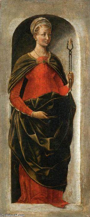 Griffoni Polyptych: St Apollonia — Ercole De' Roberti