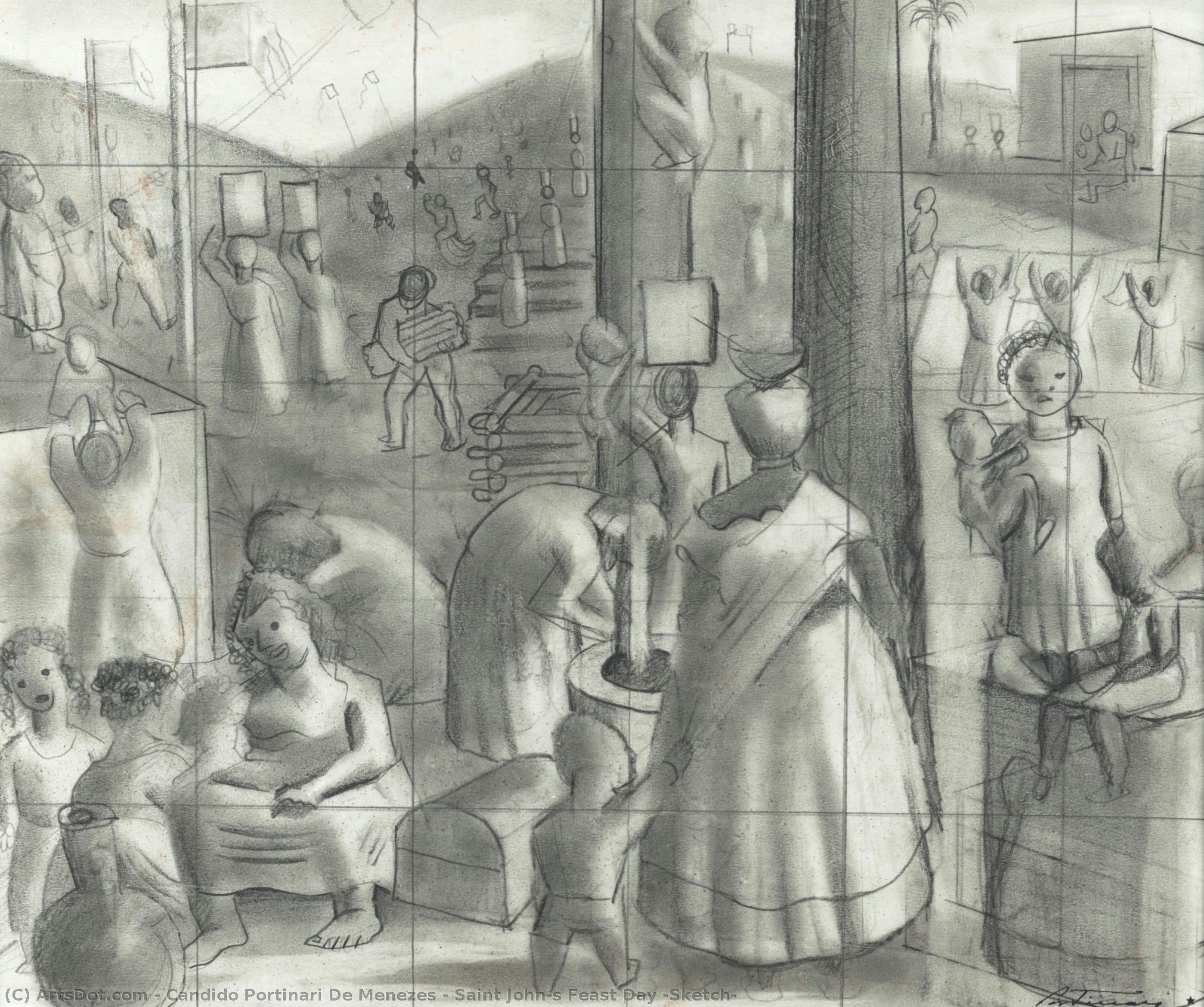 Saint John’s Feast Day (sketch) — Candido Portinari De Menezes