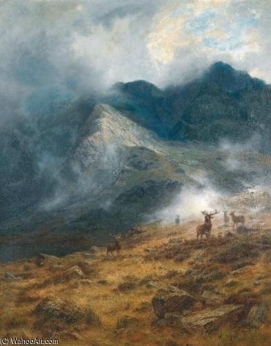 After The Shower - A Highland Brae — Louis Bosworth Hurt