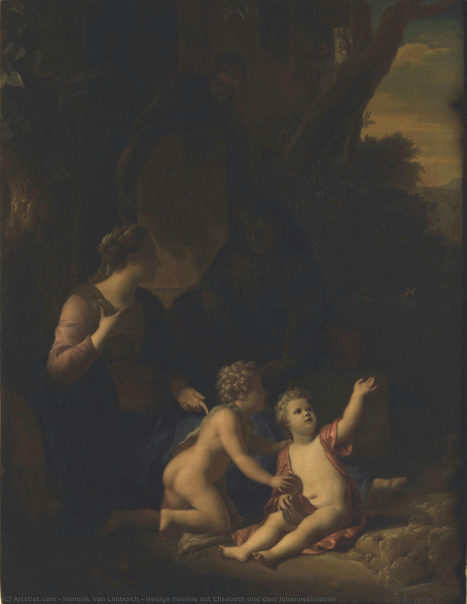 Heilige Familie Mit Elisabeth Und Dem Johannesknaben — Hendrik Van Limborch