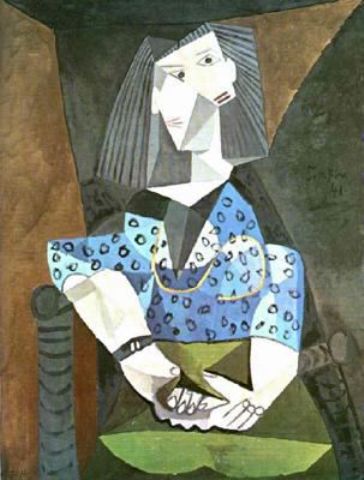 Mujer De Azul 1 — Pablo Picasso