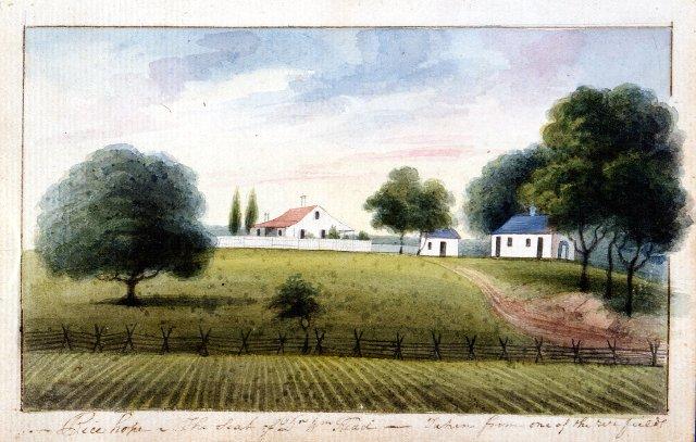 Rice Hope. The Seat Of Dr, William Read, Taken From One Of The Rice Fields — Charles Fraser