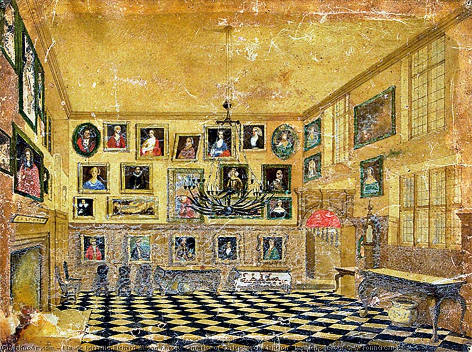 Interior Of Christchurch Mansion, Ipswich, Seat Of C. W. Fonnereau Esq — Claude Lorraine Richard Wilson Nursey