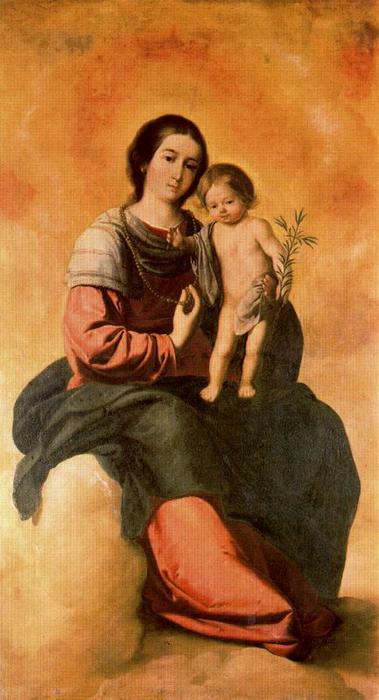 Virgen Del Rosario — Francisco De Zurbarán