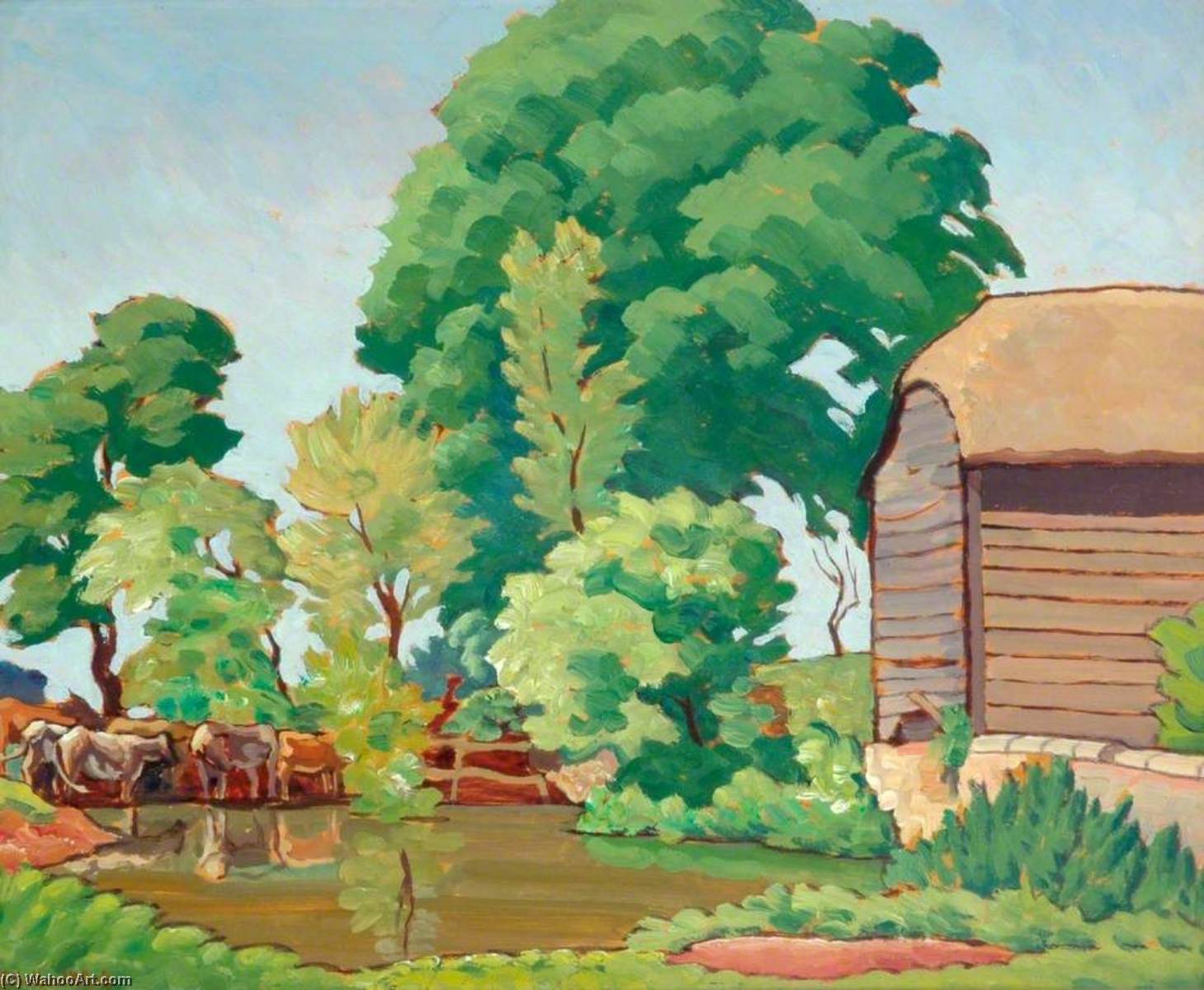 The Cattle Pond — Ethelbert White