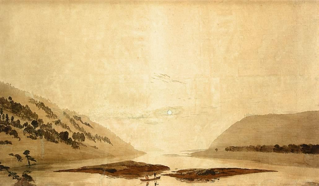 Mountainous River Landscape (day Version) — Caspar David Friedrich