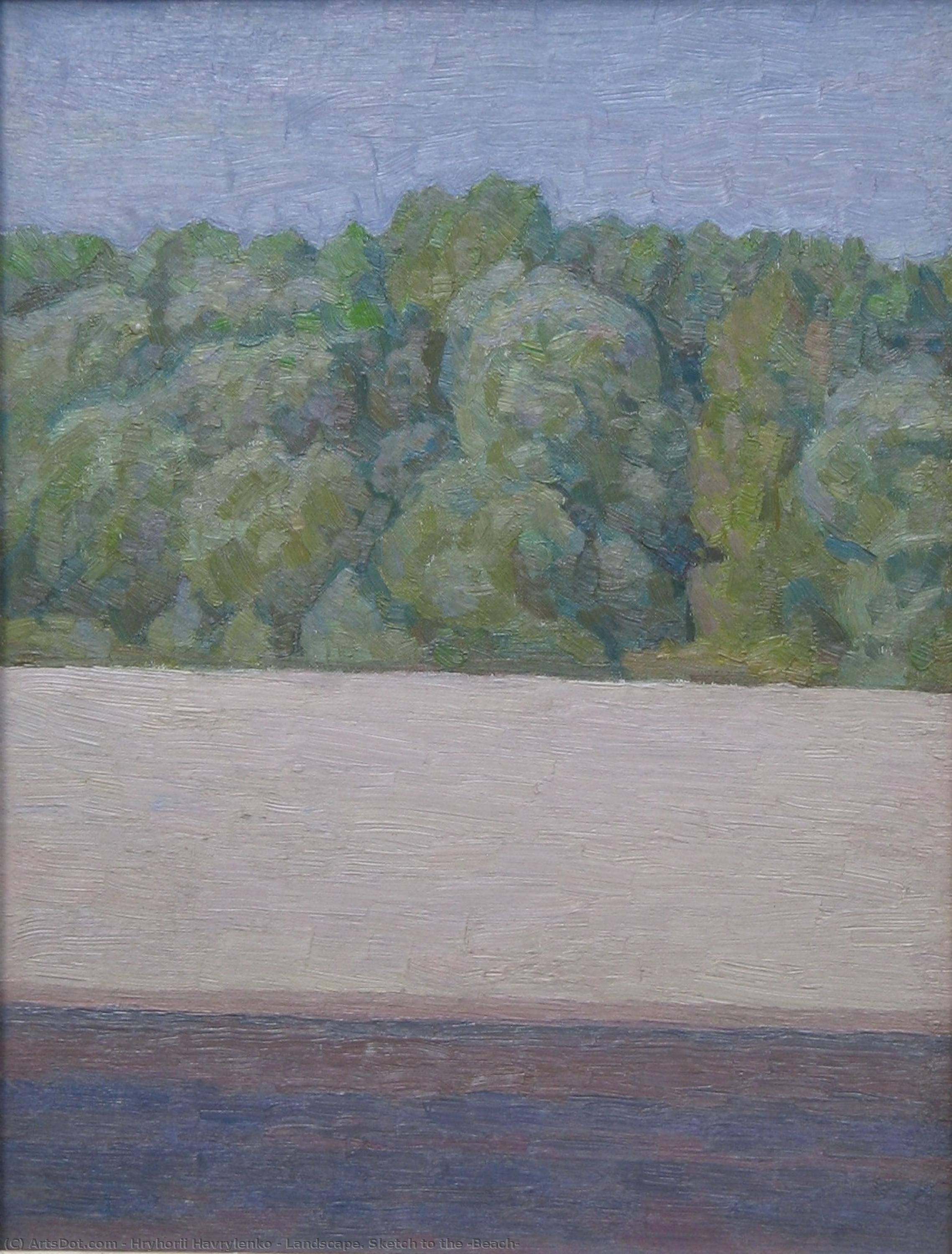 Landscape. Sketch To The 'beach' — Hryhorii Havrylenko