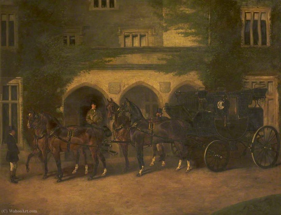 Coach And Four Horses — John Alfred Wheeler