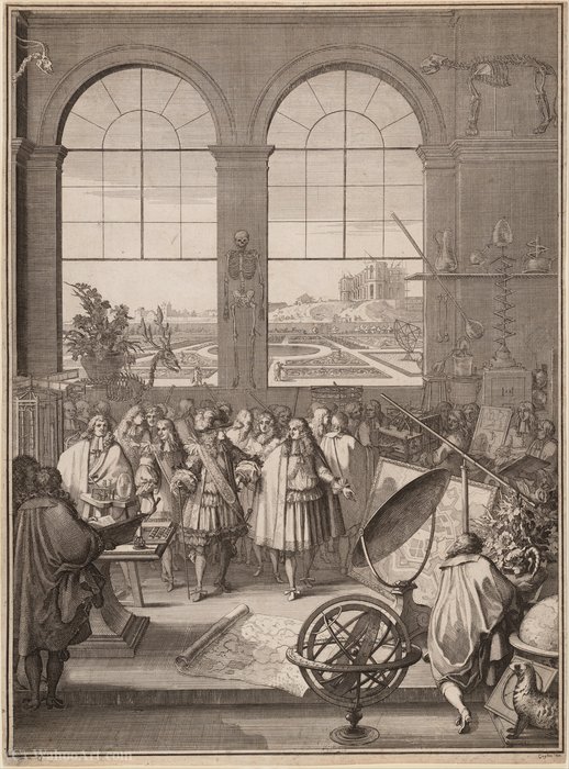 Louis Xiv Visiting The Royal Academy Of Sciences — Sébastien Le Clerc