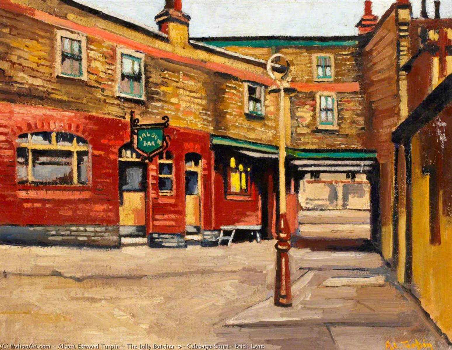 The Jolly Butcher's, Cabbage Court, Brick Lane — Albert Edward Turpin