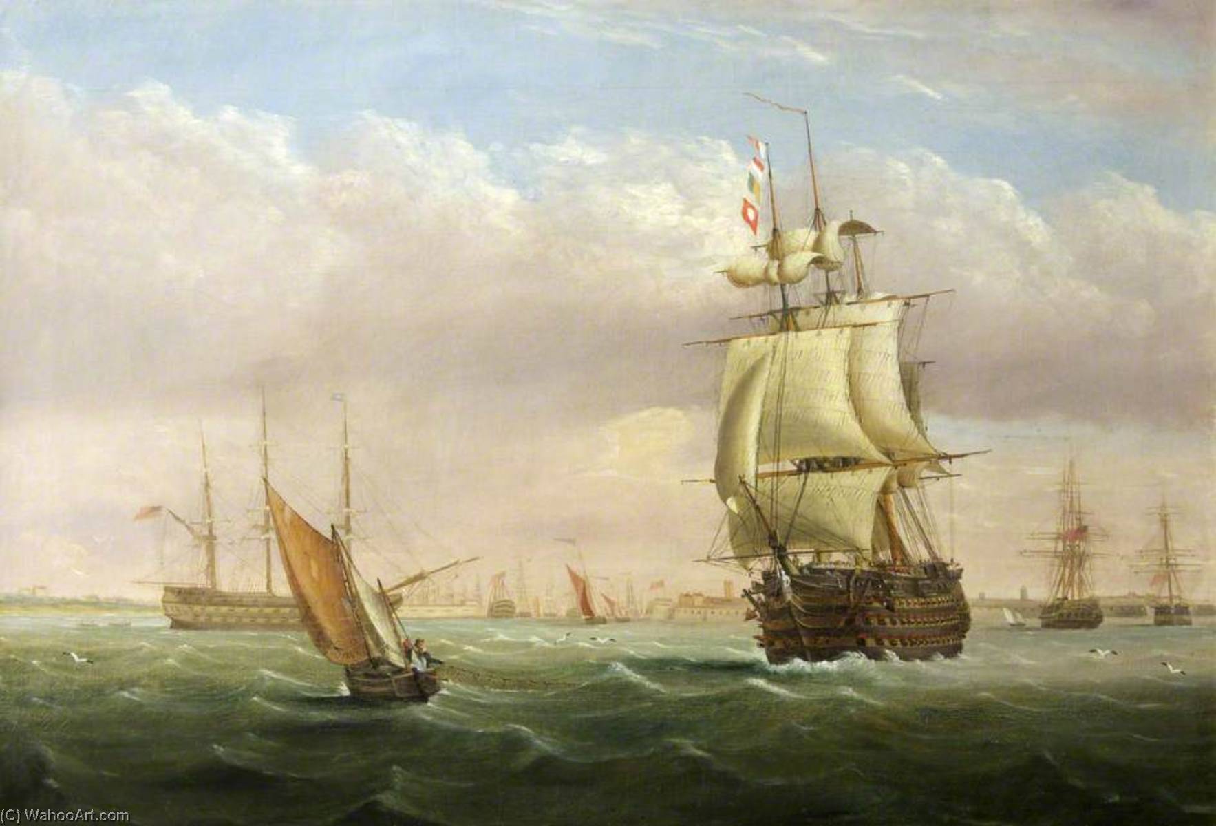 Port Entrance With Shipping — Joseph Walter