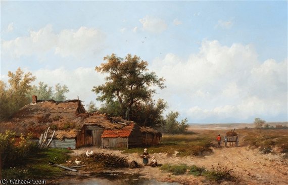 Wood Gathering — Anthonie Jacobus Van Wijngaerdt