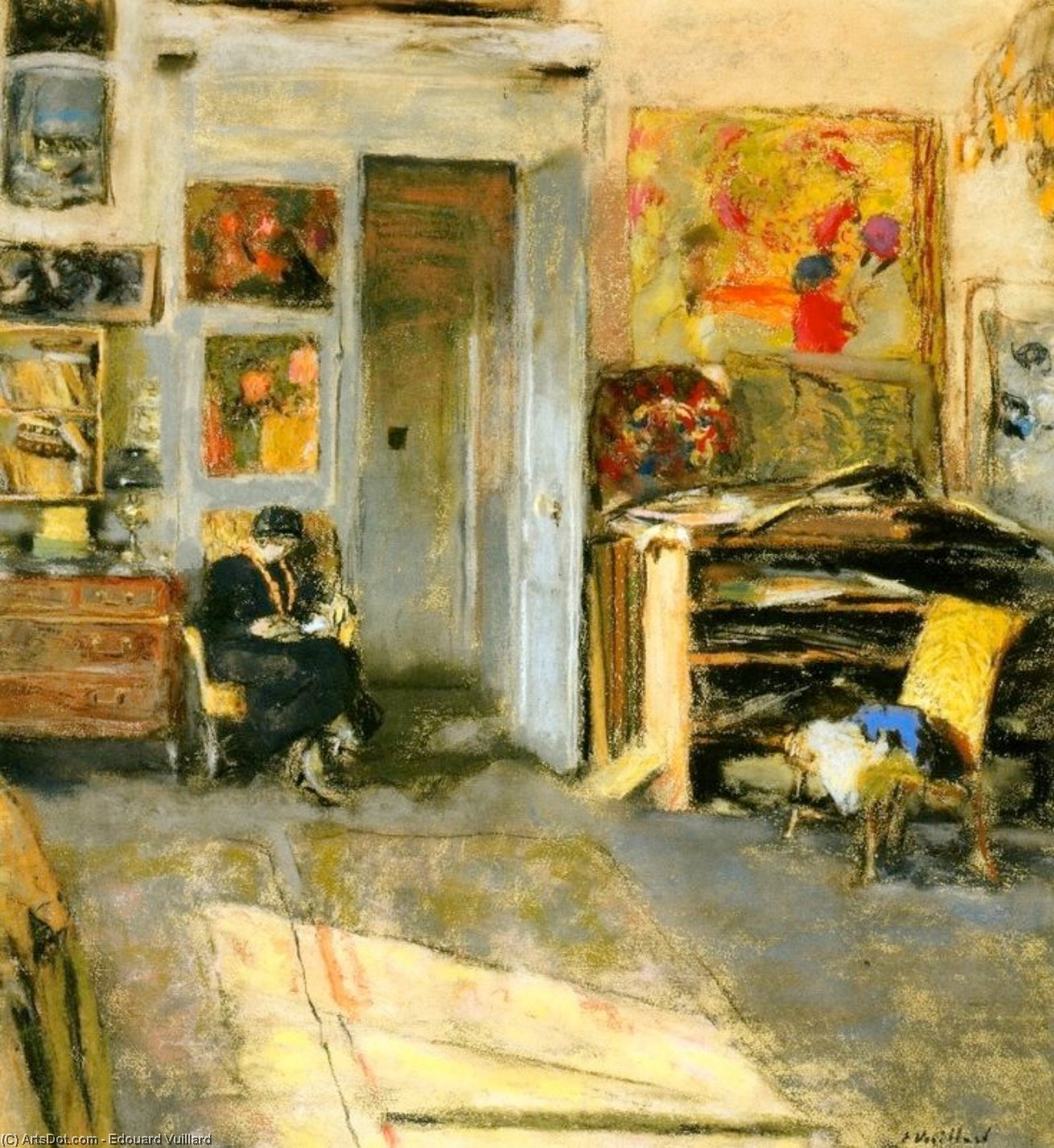 Madame Josse Hessel In Vuillard's Studio — Jean-édouard Vuillard