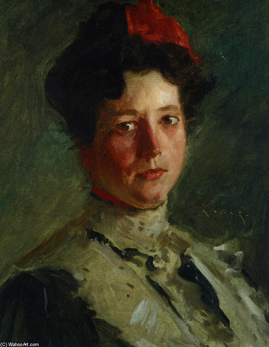 Portrait Of Martha Walter — William Merritt Chase