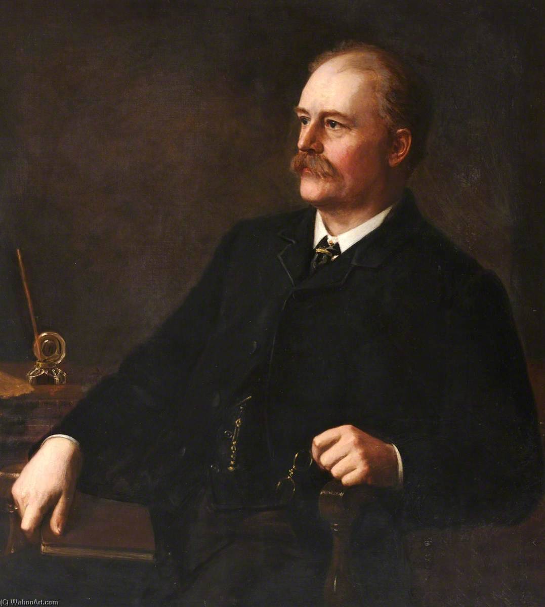John Allen Brown (1833–1903), Frgs, First Chairman Of The Ealing Free Library — Barnett Samuel Marks