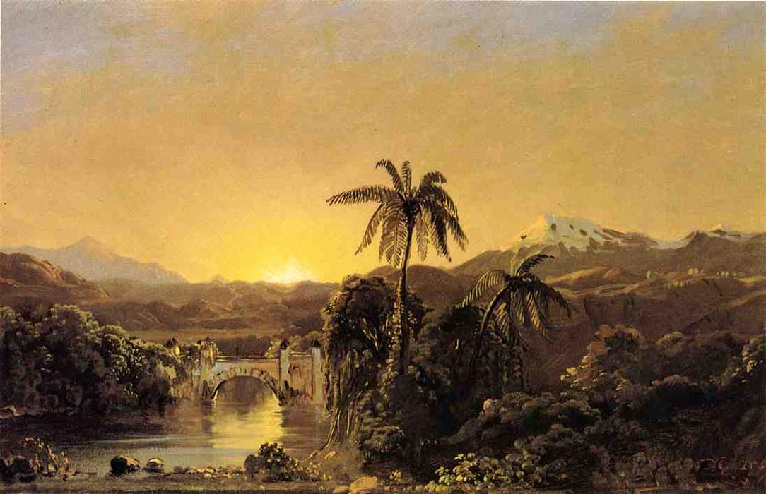 Sunset In Ecuador — Frederic Edwin Church