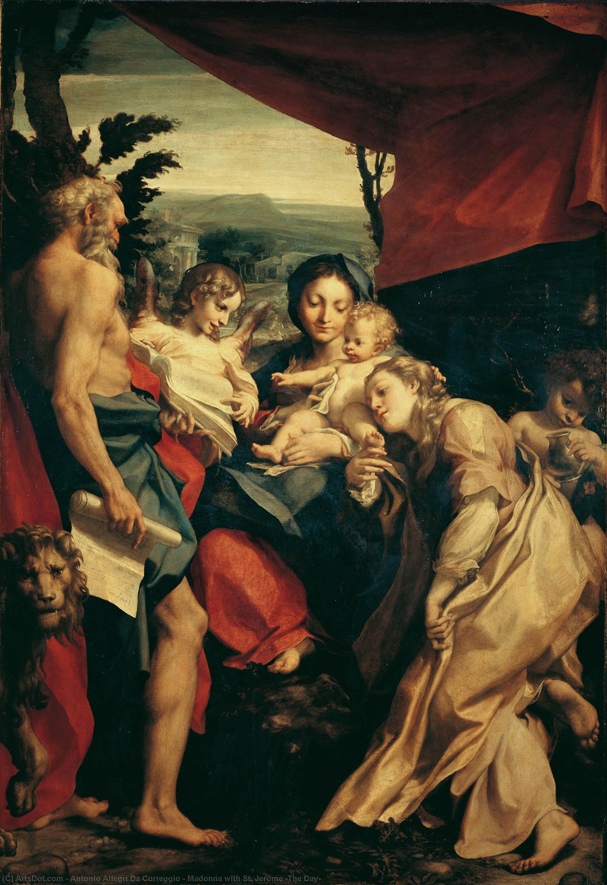 Madonna With St. Jerome (the Day) — Antonio Allegri Da Correggio
