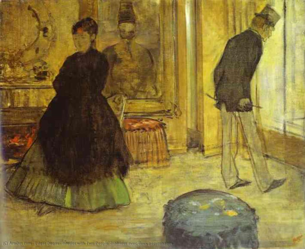 Innenraum Mit Zwei Personen — Hilaire-germain-edgar Degas