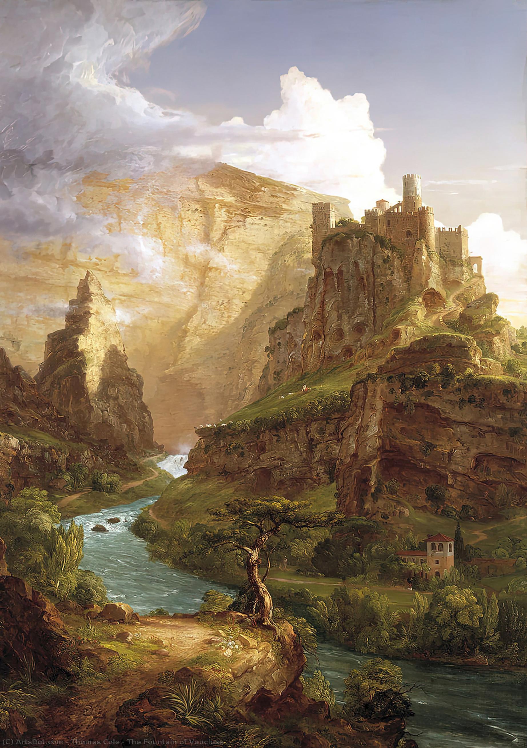 The Fountain Of Vaucluse — Thomas Cole