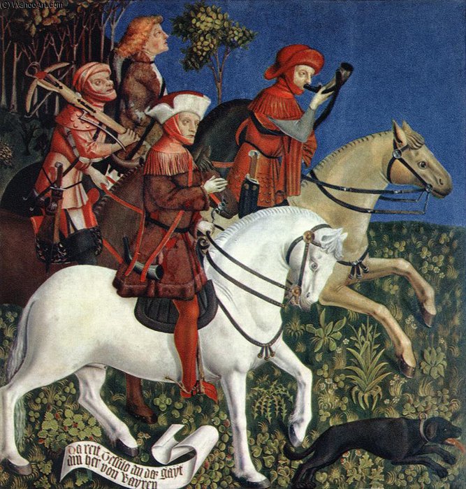 Prince Tassilo Rides To Hunting — Master Of The Polling Panels