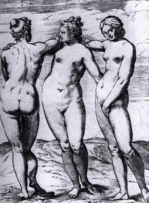 The Three Graces — Agostino Carracci