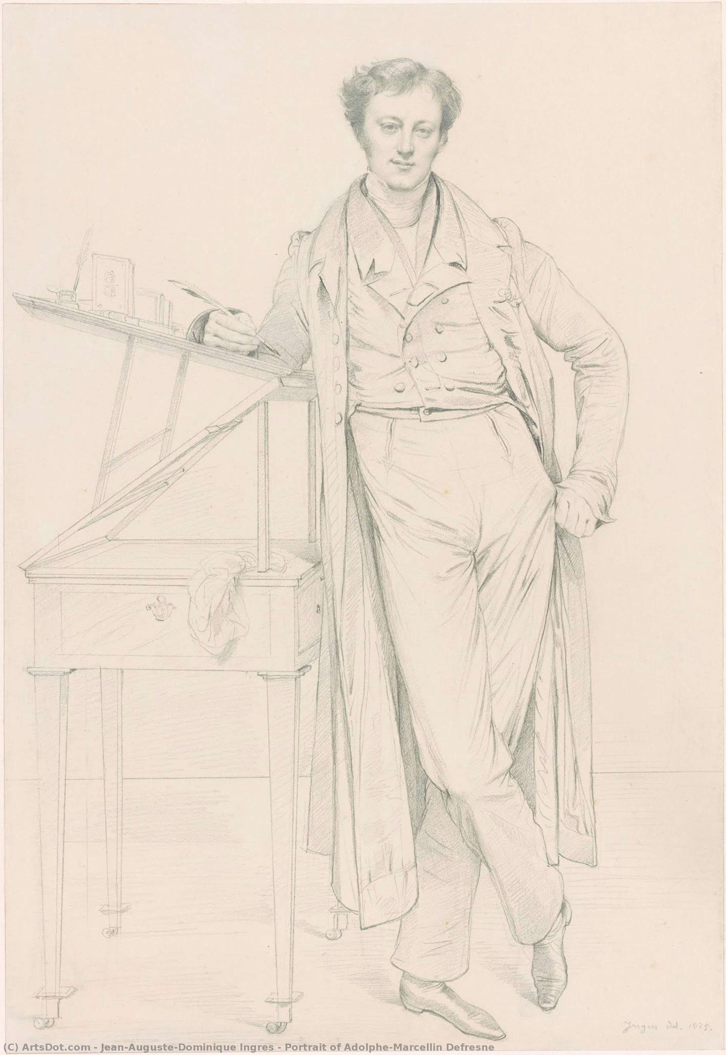 Portrait Of Adolphe-marcellin Defresne — Jean-auguste-dominique Ingres